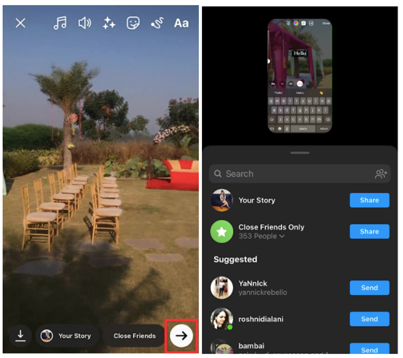 How to post a video on Instagram story from your phone gallery_ step 5