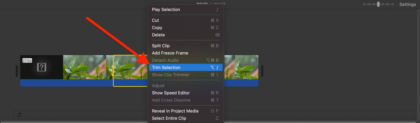 How to cut and trim a video on Mac_Step 5