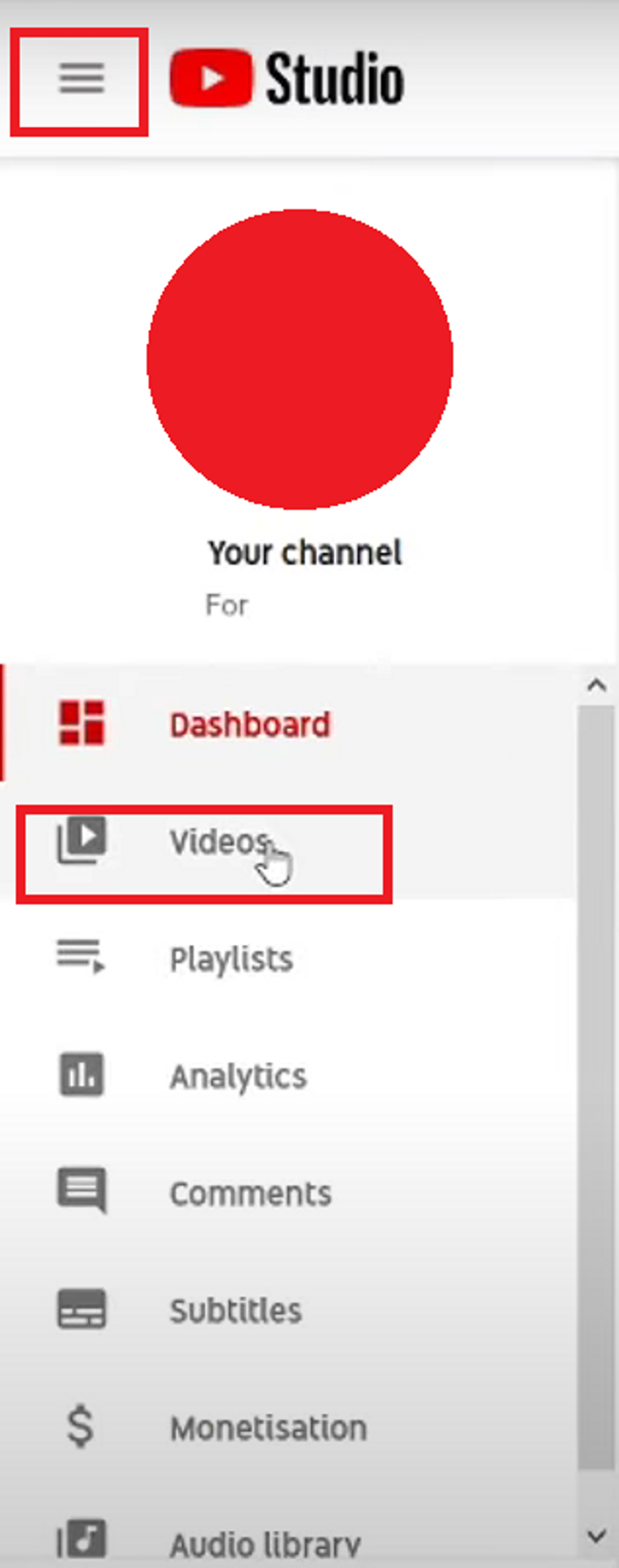 how to upload a YouTube thumbnail - step 1