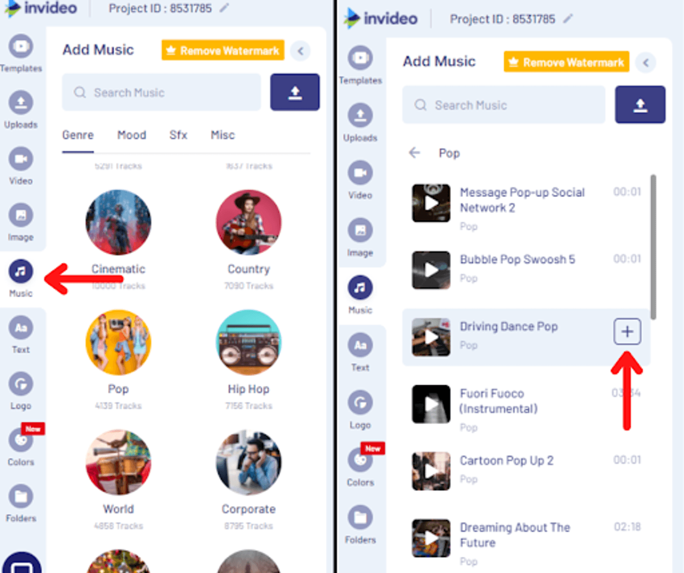How To Make A Reel On Instagram With Photos Using Invideo - Step 5