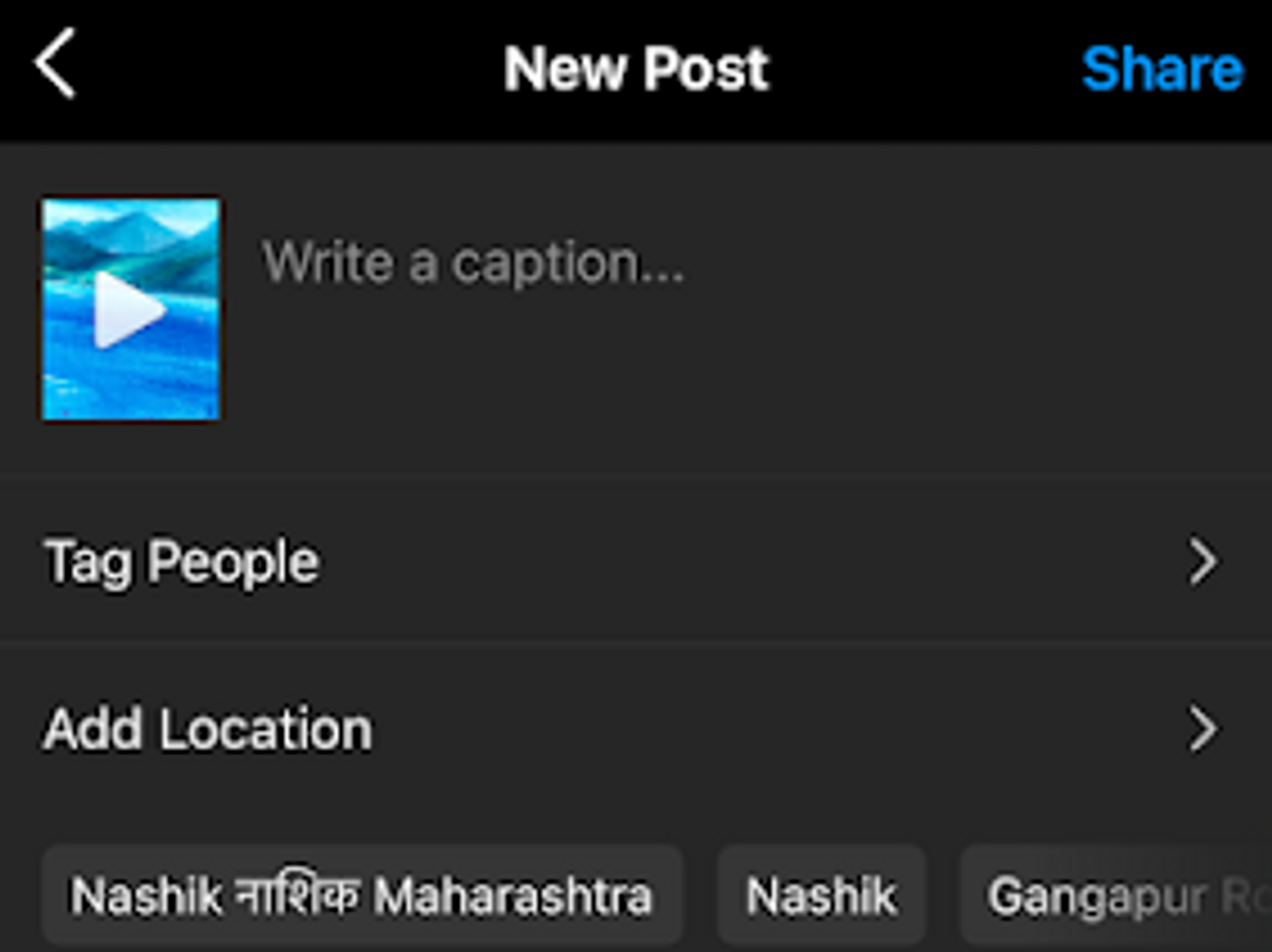 How to Post a Video on Instagram Feed from gallery - step 6